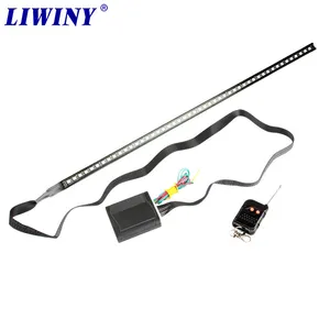 Liwiny 7 Color 5050 48led Rgb Scanner Flash Car Strobe Light Night Rider Kit Light Strip Auto Atmosphere Flash Lamp+remote