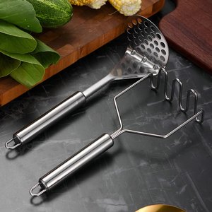 Écraseur manuel en acier inoxydable pour pommes de terre, ail, citrouille et patates douces – Ustensile de cuisine créatif - Product Image 5