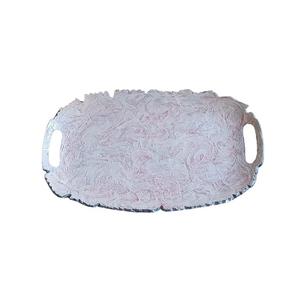 Plateau décoratif élégant en aluminium avec aspect vintage fini de longue durée pour la fête servant la maison organisant la configuration de l'affichage au détail - Product Image 1