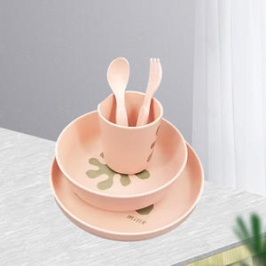 Juego <span class=keywords><strong>de</strong></span> vajilla <span class=keywords><strong>de</strong></span> fibra <span class=keywords><strong>de</strong></span> bambú <span class=keywords><strong>de</strong></span> cinco piezas <span class=keywords><strong>para</strong></span> niños, plato <span class=keywords><strong>de</strong></span> arroz, gachas, <span class=keywords><strong>cuchara</strong></span> <span class=keywords><strong>para</strong></span> restaurante, jardín <span class=keywords><strong>de</strong></span> infantes <span class=keywords><strong>PARA</strong></span> CENA <span class=keywords><strong>DE</strong></span> NIÑOS - Product Image 4