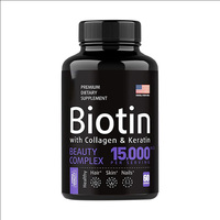 Capsules de biotine pour la croissance des cheveux, marque privée, compléments pour cheveux, ongles et peau, comprimés de biotine végétaliens au collagène, vitamines, capsules de biotine