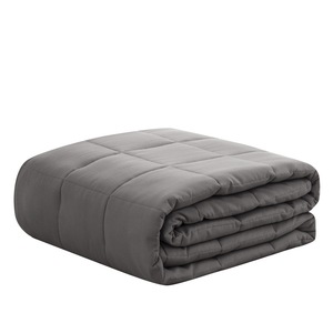 Couverture lestée unie gris foncé 180 cm x 200-220 cm en polyester haute densité pour lit - Product Image 5