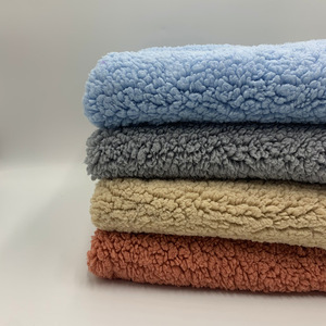 Felpa de Sherpa de poliéster con certificación GRS hecha de botella para mascotas 100%, tela de Sherpa amigable con <span class=keywords><strong>Ecop</strong></span> para ropa de juguete - Product Image 3