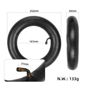 Chambre à air épaissie 70/65-6.5 avec valve coudée vers l'intérieur de 45° universelle pour trottinettes électriques et gyropodes de 10 pouces - Product Image 3