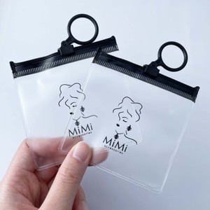 Custom Logo Frosted PVC Zipper Jewelry <b>Bags</b>, Portable Accessory Storage & <b>Packaging</b> <b>Bags</b> - Product Image 5