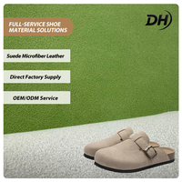 Tissu en Nubuck Microfibre Personnalisé OEM ODM, Couleur au Choix, pour Tige de Chaussure Birkenstock