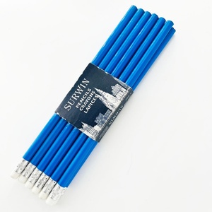 Lápices Escolares Redondos de Madera Azul HB de Primera Calidad, con Mina Negra, al por Mayor para Niños, Hechos en China - Product Image 3