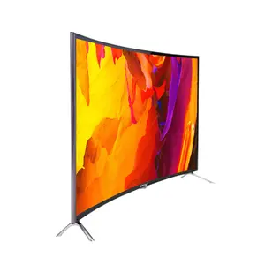 43 65 75 85 inch curved/flat screen led tv uhd 4K television smart led tv oem brand television supplier direct sale