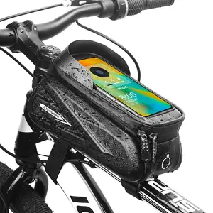 공장 자전거 가방 사이클링 상단 전면 튜브 프레임 가방 방수 다채로운 전화 스포츠 보관 터치 스크린 MTB 도로 자전거 가방