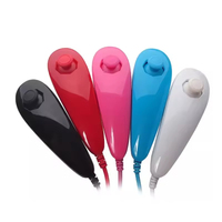 Manette sans fil 2 en 1 avec télécommande lumineuse Nunchuck pour la console de jeu Wii avec joystick Motion Plus