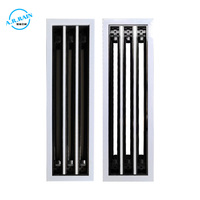 Diffuseur linéaire réglable en aluminium pour grille d'aération de plafond, pour système CVC (alimentation et retour)