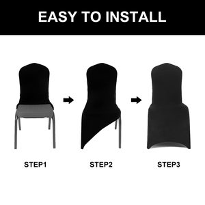 Fundas de Licra Elásticas para Sillas, Color Blanco, para Decoración de Banquetes y Bodas, Fabricante - Product Image 4