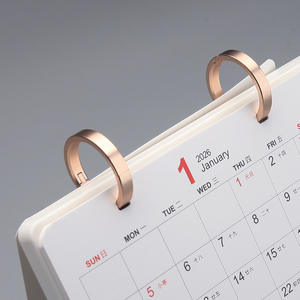 <span class=keywords><strong>2026</strong></span> высококачественный кожаный Еженедельный Настольный календарь 366-страничный однолетний переливающийся акриловый креативный индивидуальный заказ часы в твердом переплете - Product Image 4