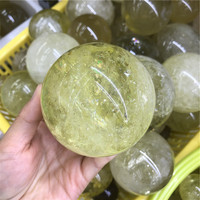 En gros pierre naturelle citrine sphère de boule de cristal de quartz