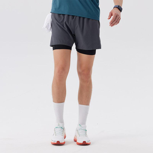 Wholesale New Design Absorb Sweat Breathable 92% Polyester and 8% Spandex Quick Dry Fabric Mens Workout Short for Gym <b>Running</b> - Product Image 4