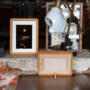 Tùy chỉnh tên bằng gỗ khung ảnh đám cưới Acrylic khung ảnh treo tường A4 khung gỗ rắn - Product Image 5