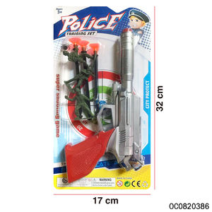 नवीनतम शूटिंग बुलेट पुलिस सेट बच्चों लड़कों के लिए सबसे अच्छा खिलौना बंदूकें प्लास्टिक - Product Image 2