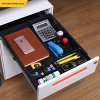 Armoire de classement mobile en acier à 3 tiroirs avec serrure, design moderne, à placer sous le bureau