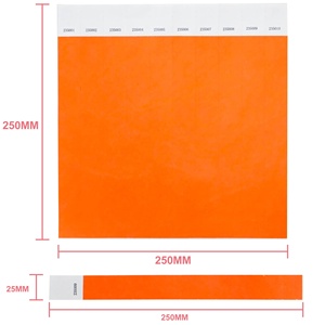 1''x10'' Tyvek Wristbands Comfortable Tear Resistant Paper Bracelets Wrist Bands for Events Concert Festival Admission