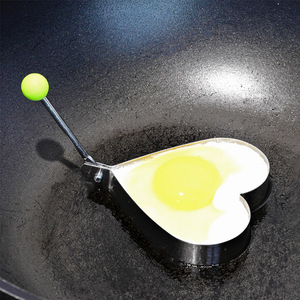Stainless Steel Egg Rings Heart Star Circle Shape Mold For Fried Eggs Cooking Tools - Product Image 2