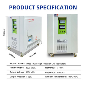 Avr-15Kva 50Hz 60Hz Bakır Bobinli 20Kva 15Kva Üç Fazlı 380V 220V Akıllı <span class=keywords><strong>3</strong></span> Fazlı Avr Otomatik Voltaj Regülatörü - Product Image 4