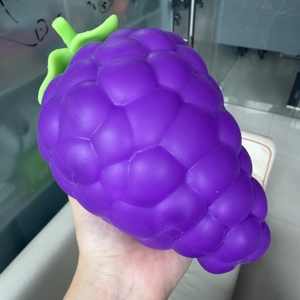 Novelty Simulation Extra Large Purple Grape Squishy Fruit Slow Rising Stress Relief <b>Educational</b> <b>Toy</b> Wholesale - Product Image 1