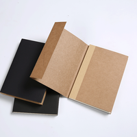Cahier d'exercices de dessin animé personnalisé pour étudiants, en gros, pas cher, noir, marron, a5