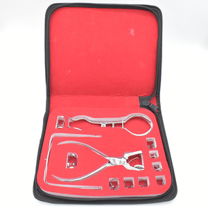 Materiale ortodontico orale dentale kit di strumenti per dighe dentali + perforatrice per dentista dentista Set di punzoni per dighe in gomma strumento chirurgico - Product Image 1