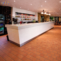 Mostrador de Bar Comercial para Restaurante, Pub o Bar, Mostrador de Café Personalizado al por Mayor, Marca Hi-Macs, Krion, Corian, Hanex, Superficie Sólida