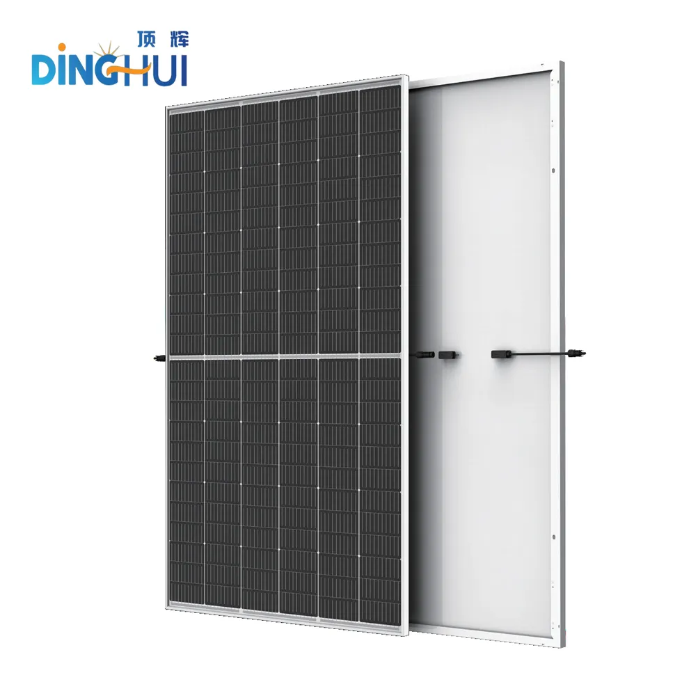Painéis solares de alta potência Dinghui 670w 660w 650w Solar PV Module 132 Cells monocristalino 665W 675W 680W Painéis solares 600 watts