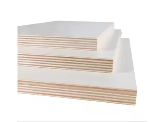 Top Selling High Quality Low Price9/11/13/15/17mm Poplar Combi MDF Particle Board Laminated Core White wood Melamine plywood