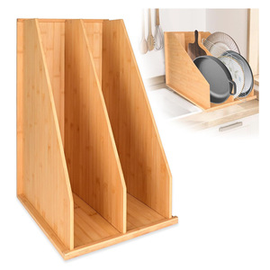 <b>Bamboo</b> Tableware Organizer Rectangle Standing Type Kitchen Cabinet Storage <b>Container</b> Multifunctional Drawer Use - Product Image 5