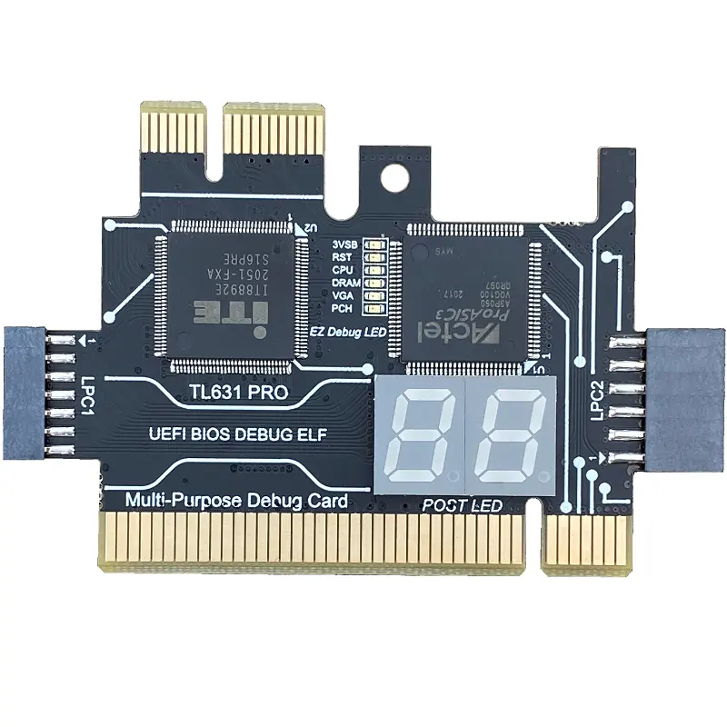 TL631 PRO Universal Laptop PCI Mendiagnosa Kartu PC PCI-E Mini LPC Motherboard Diagnostik Analyzer Tester Kartu Debug