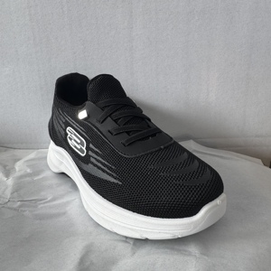 Chaussures de course respirantes pour hommes en maille Flyknit, à lacets rapides, <span class=keywords><strong>semelle</strong></span> épaisse et amortissante, pour la marche décontractée et les sports de plein <span class=keywords><strong>air</strong></span> - Product Image 2