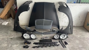 Kit carrosserie pour remplacer l'ancien par un nouveau pare-chocs de phare Grille d'aile pour Bentley Continental Flying Spur 2008-2013 upgrade 2016-2018 - Product Image 5