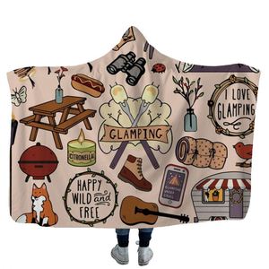 Couverture polaire à capuche personnalisable avec logo, douillette et surdimensionnée, idéale pour les promotions en extérieur - Product Image 2