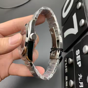 Mechanical Couple Watch 22mm High Quality fashion Design with Stainless Steel or Leather Strap - Product Image 4