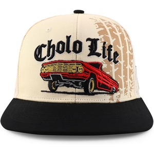 Casquette Trucker en Maille Classique Style Old School avec Broderie de Voiture Lowrider et Motif Pneu, pour l'Extérieur, <span class=keywords><strong>Cholo</strong></span> Life - Product Image 1
