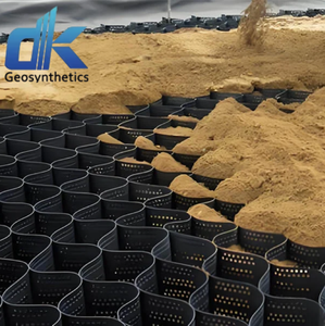 شبكة جيوسيل من البولي إيثيلين عالي الكثافة لتقوية منحدرات الحصى في الممرات، شبكة جيوسيل لتثبيت ورصف الحصى على الطرق - Product Image 3