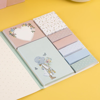 Bloc-notes autocollant personnalisé à faible MOQ, imprimé avec des dessins mignons, pour usage au bureau ou en cadeau, bloc-notes personnalisé avec logo