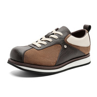 Baskets rétro personnalisées en daim marron, chaussures de sport décontractées, style vintage, tige basse, semelle en caoutchouc, OEM ODM, marque privée