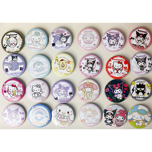 YIWUPOWER Simpatico Distintivo in Latta a Tema Cartoni Animati Sanrio Kawaii, Spilla da Bavero, Medaglia, Spilla con <span class=keywords><strong>Cane</strong></span> Yuki e Kurumi, Ciondolo per Zaino, Regalo per Bambini - Product Image 2
