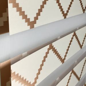 ब्लैक आउट सन शेड्स और पर्दे ज़ेबरा ब्लाइंड विंडो स्क्रीन, खिड़की को कवर करने वाली बालकनी गोपनीयता स्क्रीन के लिए - Product Image 1