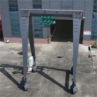 Grue portique électrique mobile sur pneus en caoutchouc de 10 tonnes pour le levage de matériaux lourds en extérieur dans les ports et entrepôts