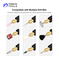 Mini perceuse électrique USB 5V avec mandrin de 0,7 à 1,2 mm, interrupteur marche/arrêt, outil rotatif micro portable pour la gravure et le polissage DIY