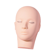 Tête de Mannequin Américaine Réaliste en Silicone de Haute Qualité UNIQUE LASHES pour l'Entraînement et la Pratique du Shampooing et des Extensions de Cils