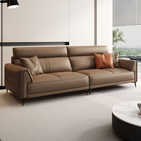 Ensemble de canapés sectionnels en cuir moderne 3 places - Mobilier de luxe pour hôtel, bureau, salon, salle d'attente