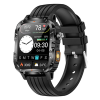 Montre connectée sport Y8 avec batterie de 1000 mAh, écran TFT carré de 1,95 pouces, moniteur de fréquence cardiaque et d'oxygène sanguin, avec lampe torche intégrée.
