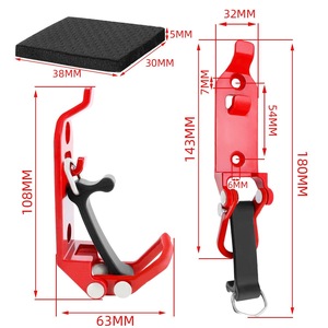แร็คหลังคารถยนต์ สีดำ อุปกรณ์เสริมโลหะผสมสำหรับใช้งานกลางแจ้ง รุ่น HJ06 - Product Image 2