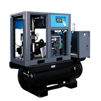 Compresseur d'air à vis tout-en-un lubrifié stationnaire ZAKF avec certification CE, 380V50HZ, 7,5HP, 5,5KW, pour découpe laser
